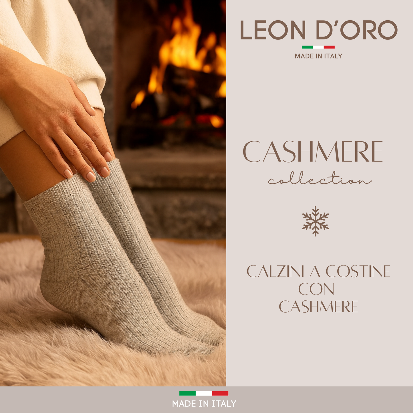 Calzini Donna CASHMERE LIGHT 3 Paia, Calze Viscosa Cachemire Made in Italy ASS CLASSICO