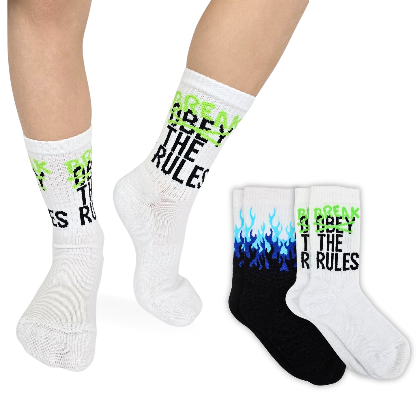 Calze Sportive Bambino 2 Paia Calzettoni Ragazzo Calzini Basket Skate Tennis Made in Italy ASS1