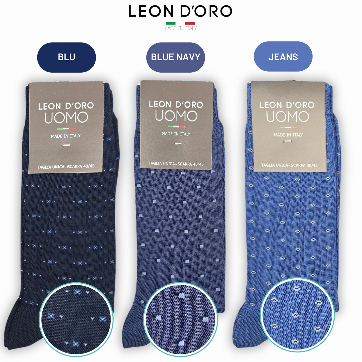 Calze Uomo Cotone Disegni Micro corte 6 Paia calze uomo Fantasia calze Filo di Scozia Moda in Italy (Copia)