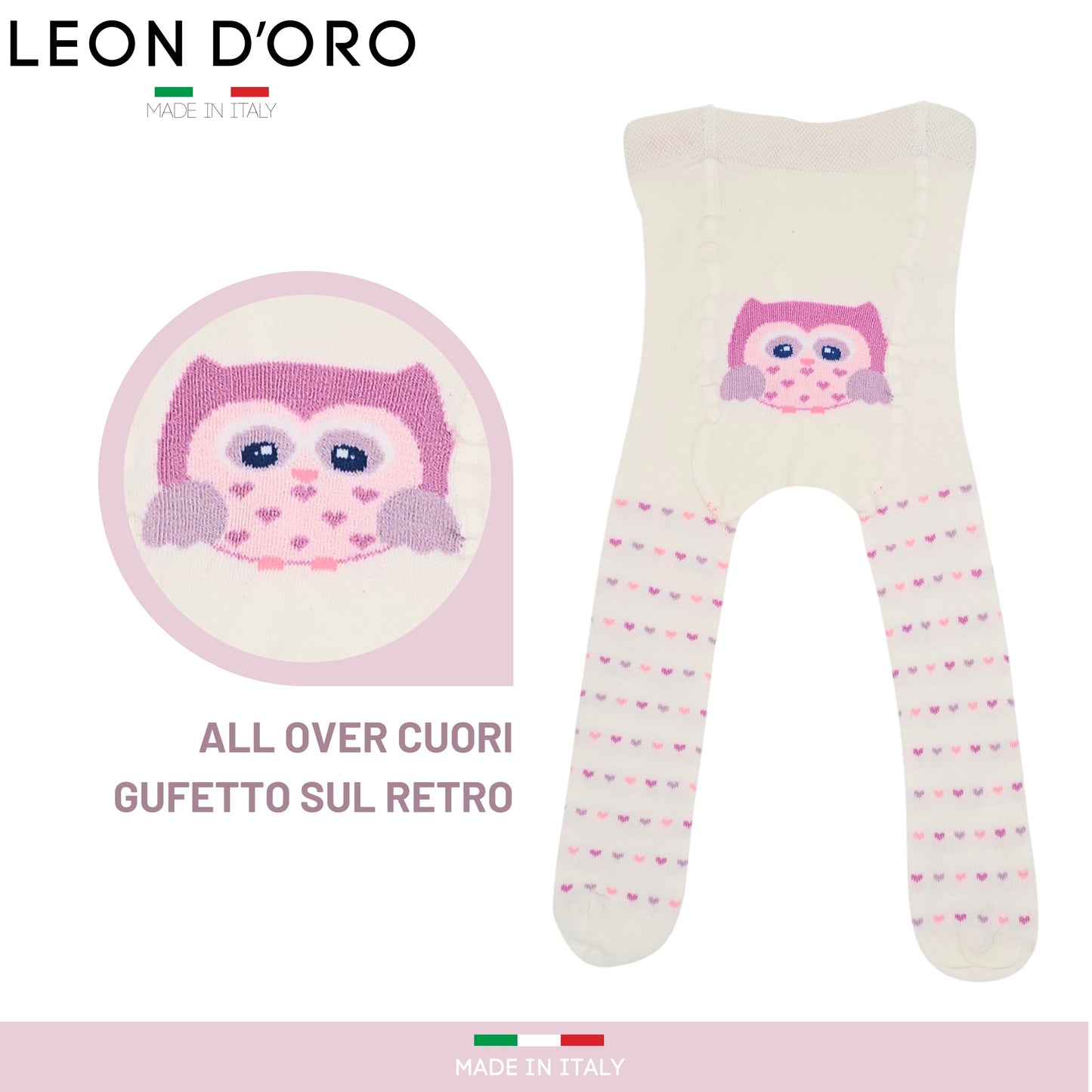 Collant Bambina Neonato Invernali Calzamaglia Bambina Caldo cotone 2 PAIA Made in Italy