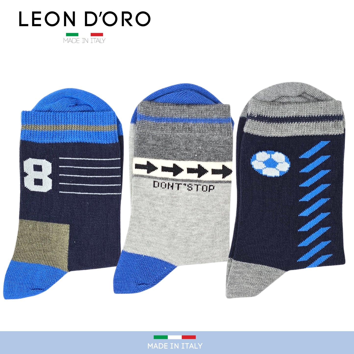 Calzini Bambino Caldo Cotone 6 Paia Calze Bimbo Fantasia Calze Bambino invernali Made in Italy