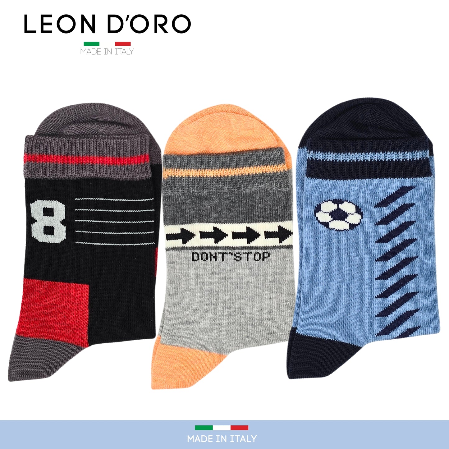 Calzini Bambino Caldo Cotone 6 Paia Calze Bimbo Fantasia Calze Bambino invernali Made in Italy