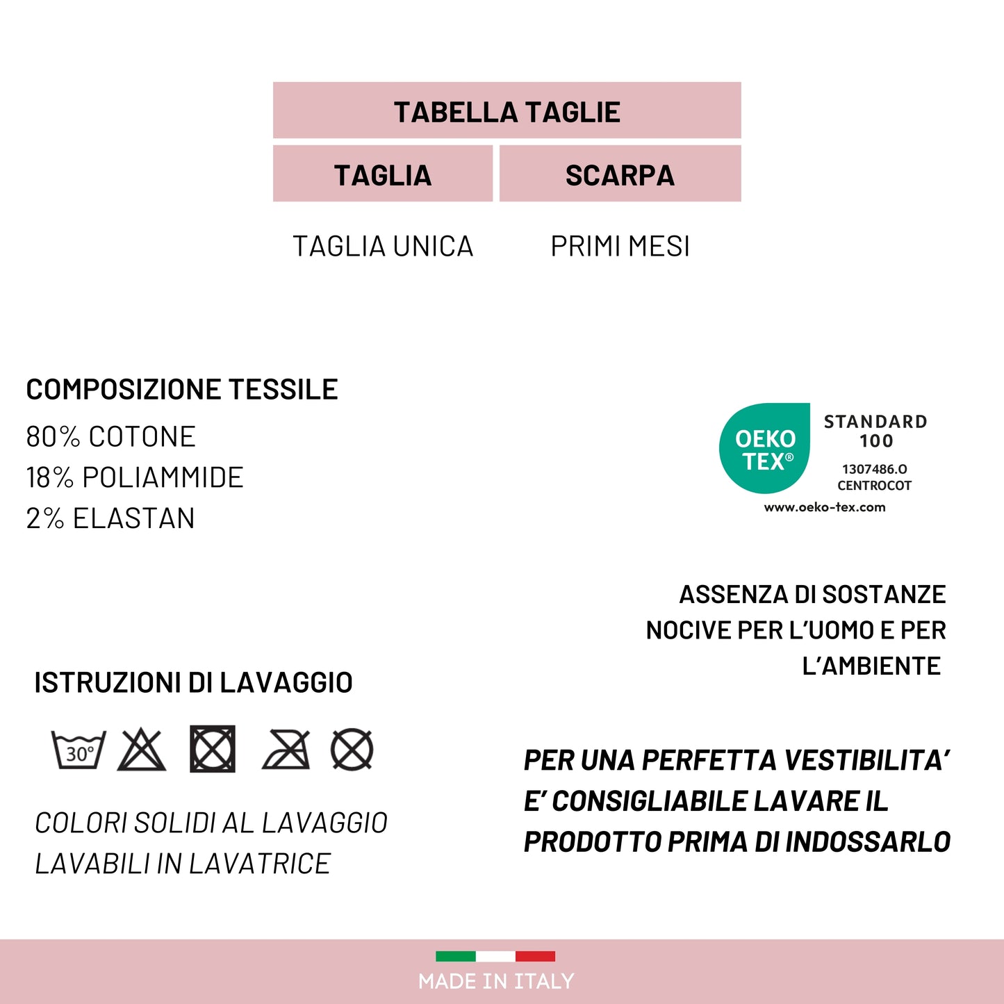 Calze Neonata Calzino Regalo Baby Shower Scarpine Babbucce bambini Primi Mesi Taglia Unica Made in Italy
