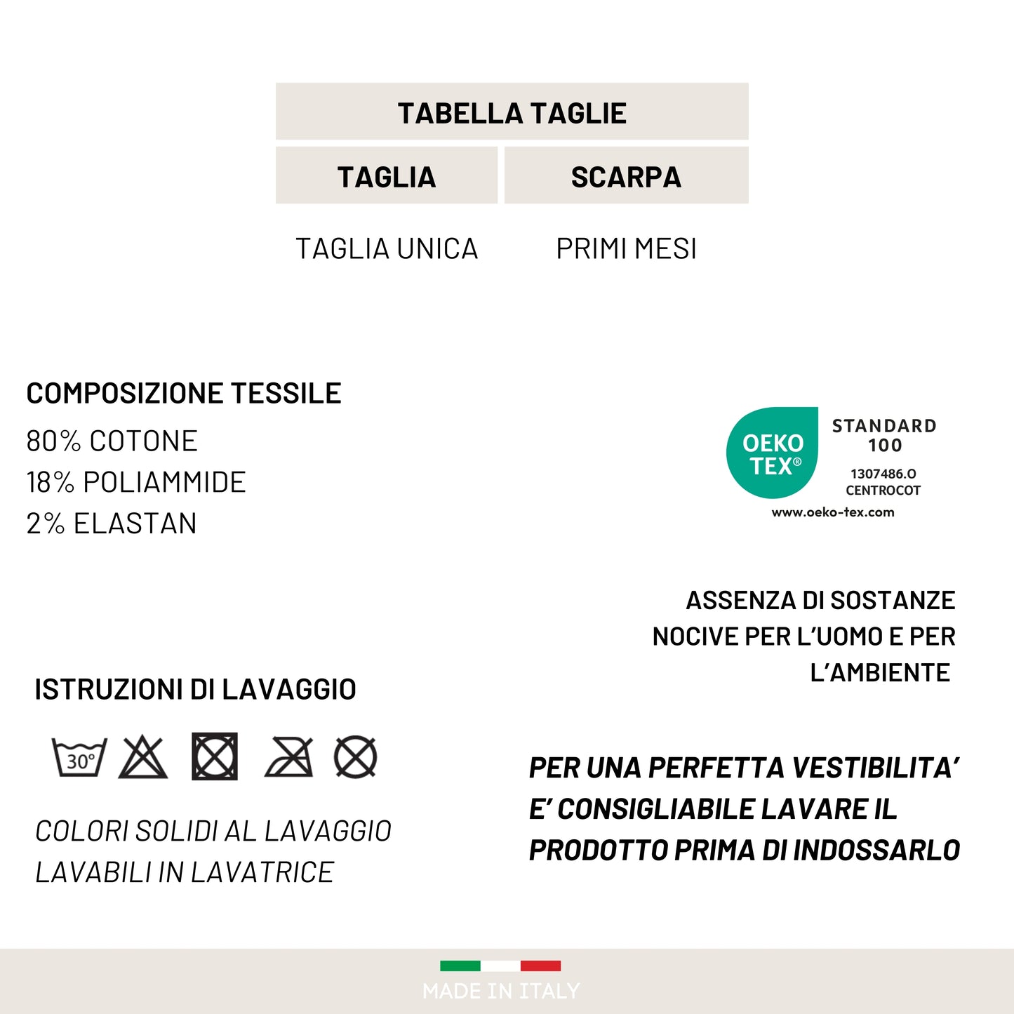 Calze Neonato Calzino Regalo Baby Shower Scarpine Babbucce bambini Primi Mesi Taglia Unica Made in Italy