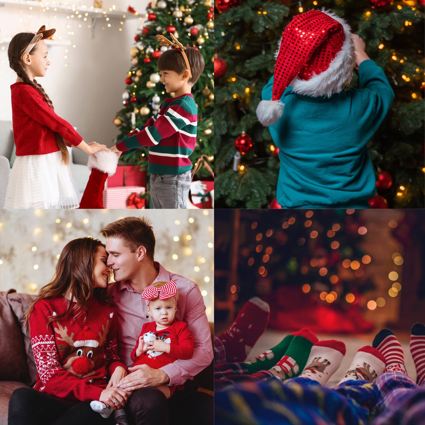 Calze Natale Neonato il primo Natale Calzini Regalo Scarpine 0-6 mesi Made in Italy ASS2