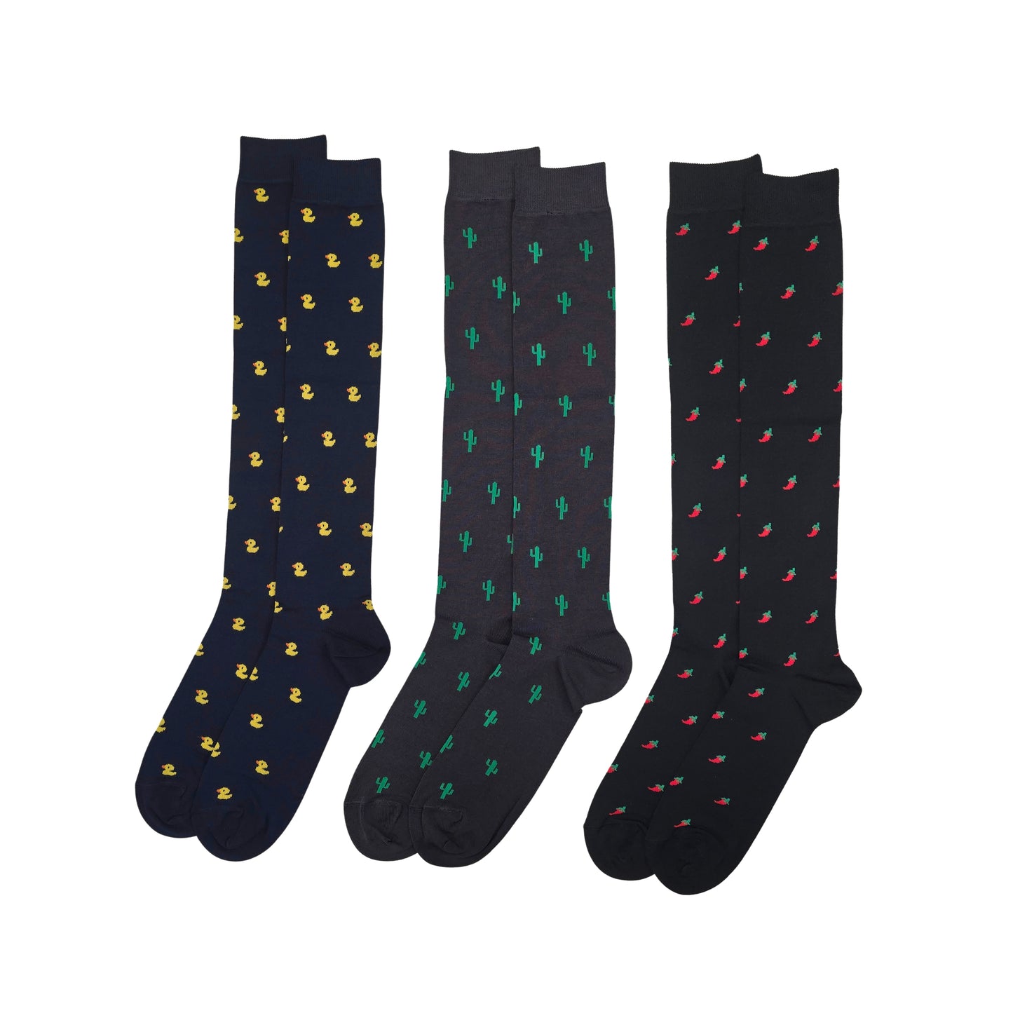 Calze Uomo Cotone Disegni Divertenti Lunghe 4 Paia calze uomo Fantasia calze Filo di Scozia FUNNY