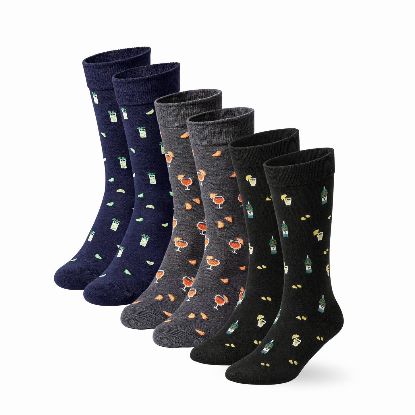 Calze Uomo Cotone Disegni Divertenti corte 3 Paia calze uomo Fantasia calze Filo di Scozia PARTY