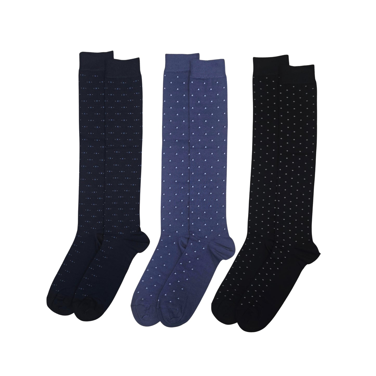 Calze Uomo Cotone Disegno Micro Lunghe 4 Paia calze uomo Fantasia calze Filo di Scozia MICRO