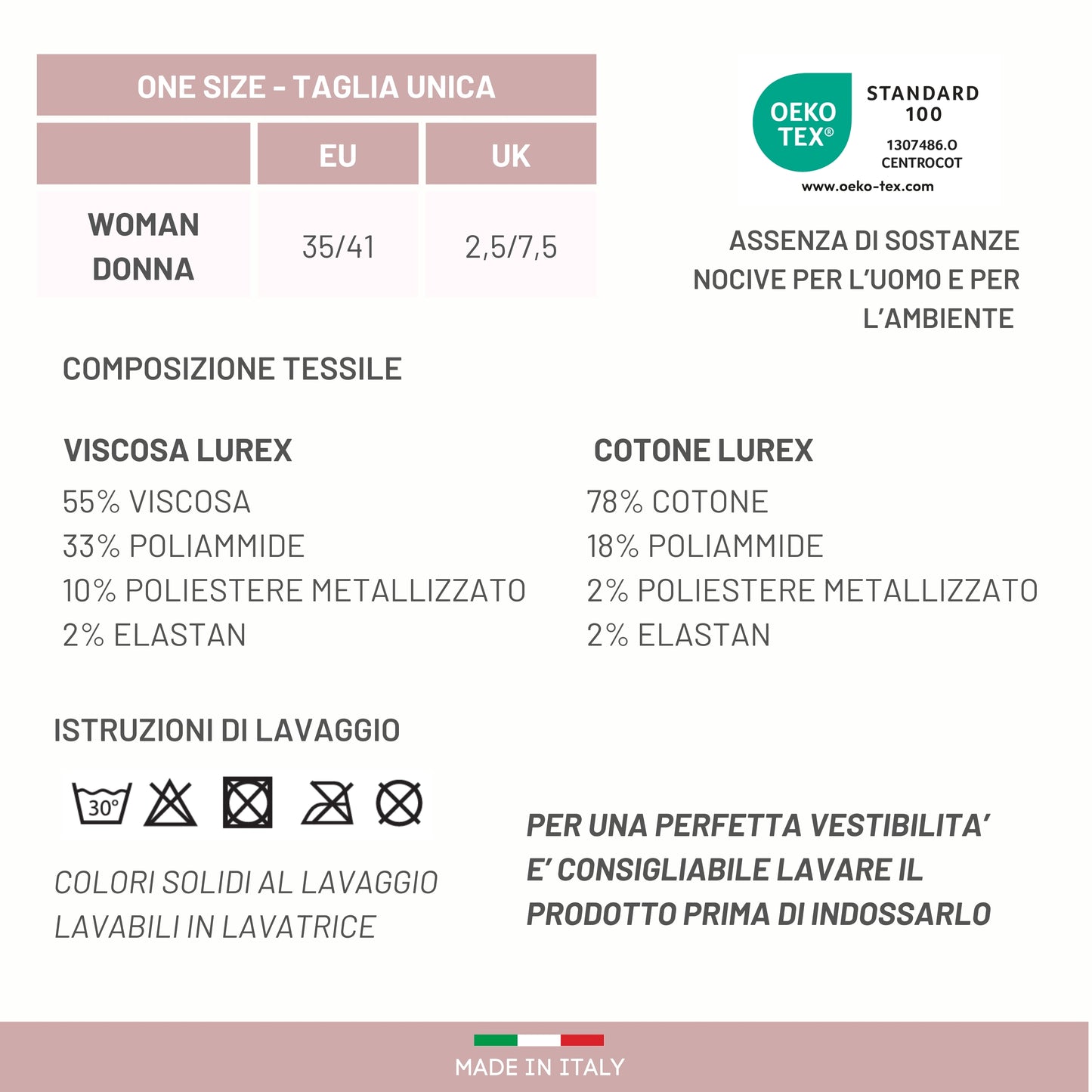Calzini SENZA ELASTICO Donna COTONE LEGGERO FILO DI SCOZIA 3 Paia, Calze Donna Viscosa Moda Made in Italy ASS2