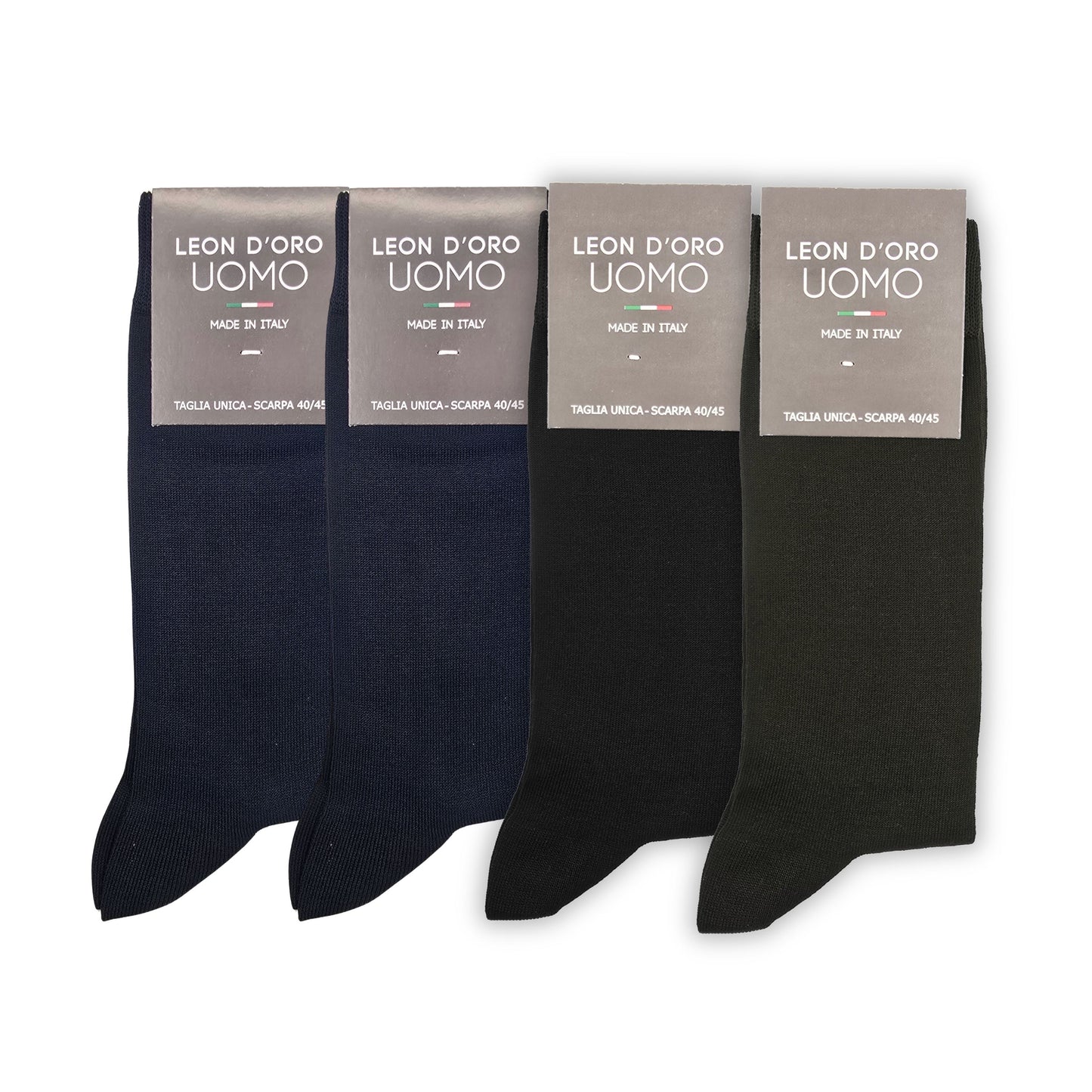 Calze Uomo Cotone corte 4 Paia calze uomo calze Filo di Scozia Moda in Italy ASS CLASSICO