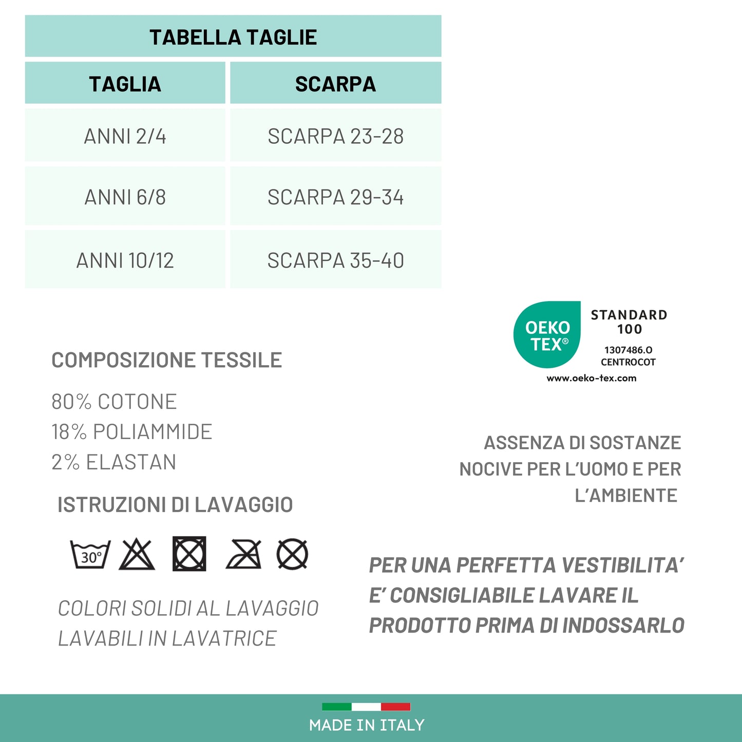 Calze Sportive Bambino 2 Paia Calzettoni Ragazzo Calzini Basket Skate Tennis Made in Italy ASS1