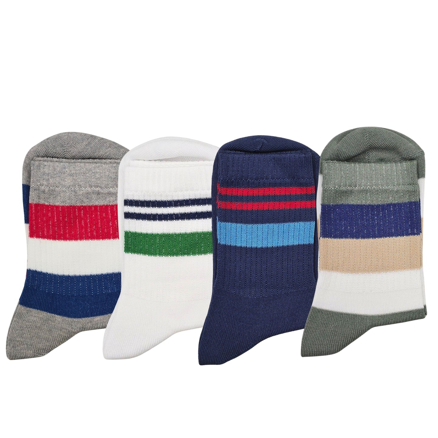 Calzini Bambino COTONE LEGGERO FILO DI SCOZIA 4 Paia, Calze leggere e traspiranti Made in Italy ASS1