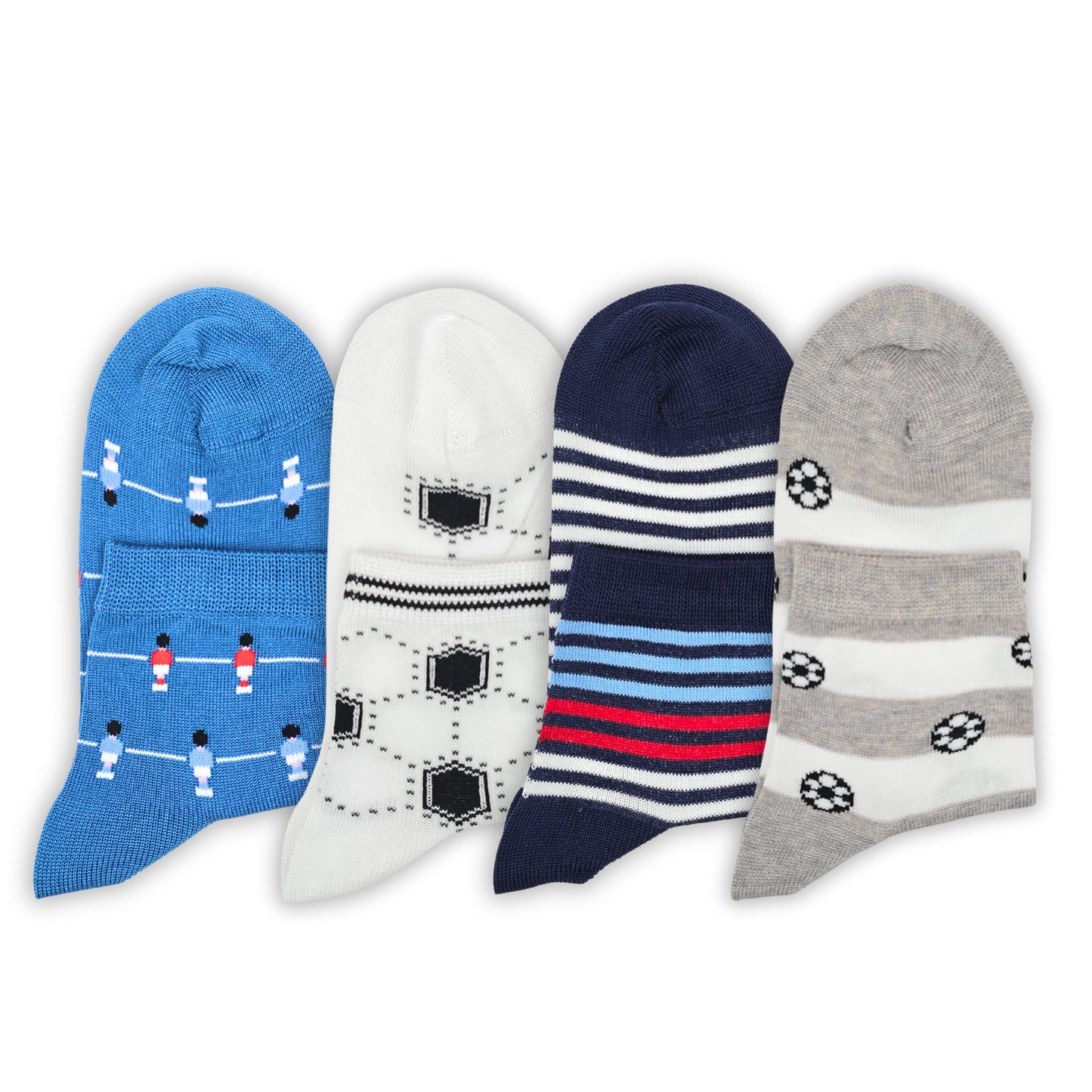 Calzini Bambino Cotone Filo di Scozia 4 Paia Calze leggere e traspiranti Made in Italy ASS2