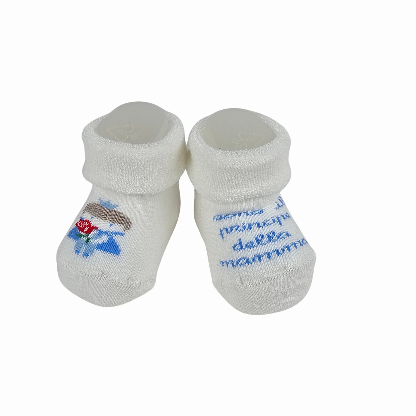 Calze Neonato Calzino Regalo Baby Shower Scarpine Babbucce bambini Primi Mesi Taglia Unica Made in Italy M-ASS2