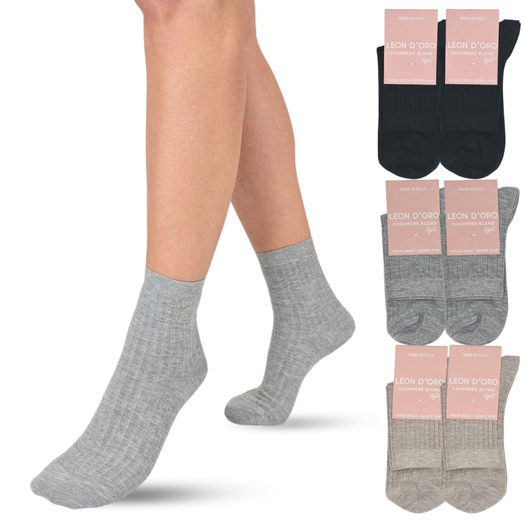 calze cashmere calzini donna in cashmere e lana