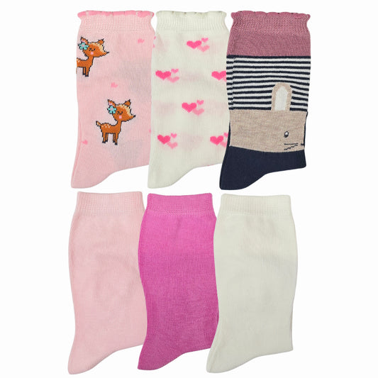 Calzini Bambina Caldo Cotone 6 Paia Gambaletti Neonato 0/6 mesi 6/12 mesi 12/18 mesi Made in Italy ASS2