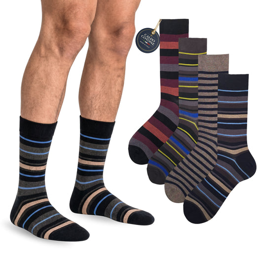 Calze Uomo Caldo Cotone corte calze uomo invernali Fantasia calze Moda Made in Italy RIGA