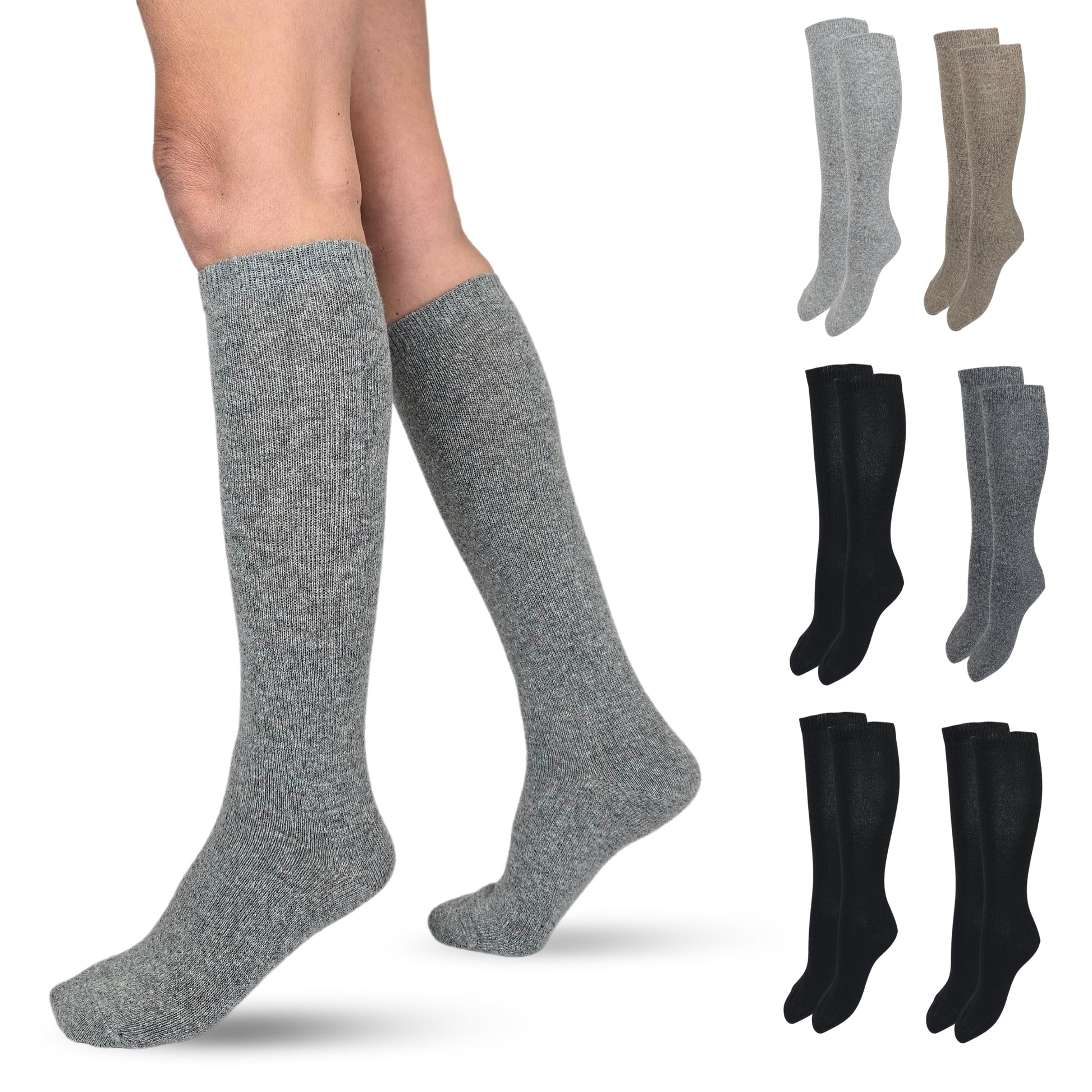 Calze Cashmere Donna Gambaletto Lana e Cachemire Termici Invernali