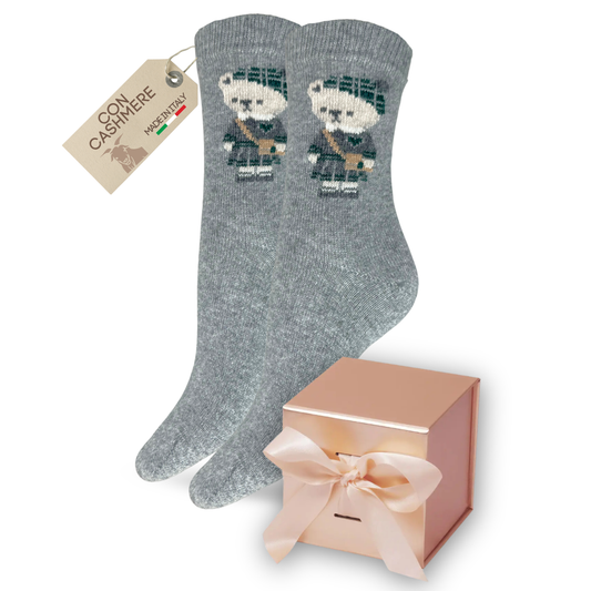 Calze Cashmere Donna Calzini Lana e Cachemire Termici Invernali Made in Italy Idea Regalo Natale ASS2