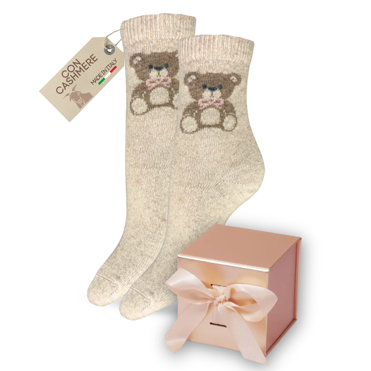 Calze Cashmere Donna Calzini Lana e Cachemire Termici Invernali Made in Italy Idea Regalo Natale ASS1