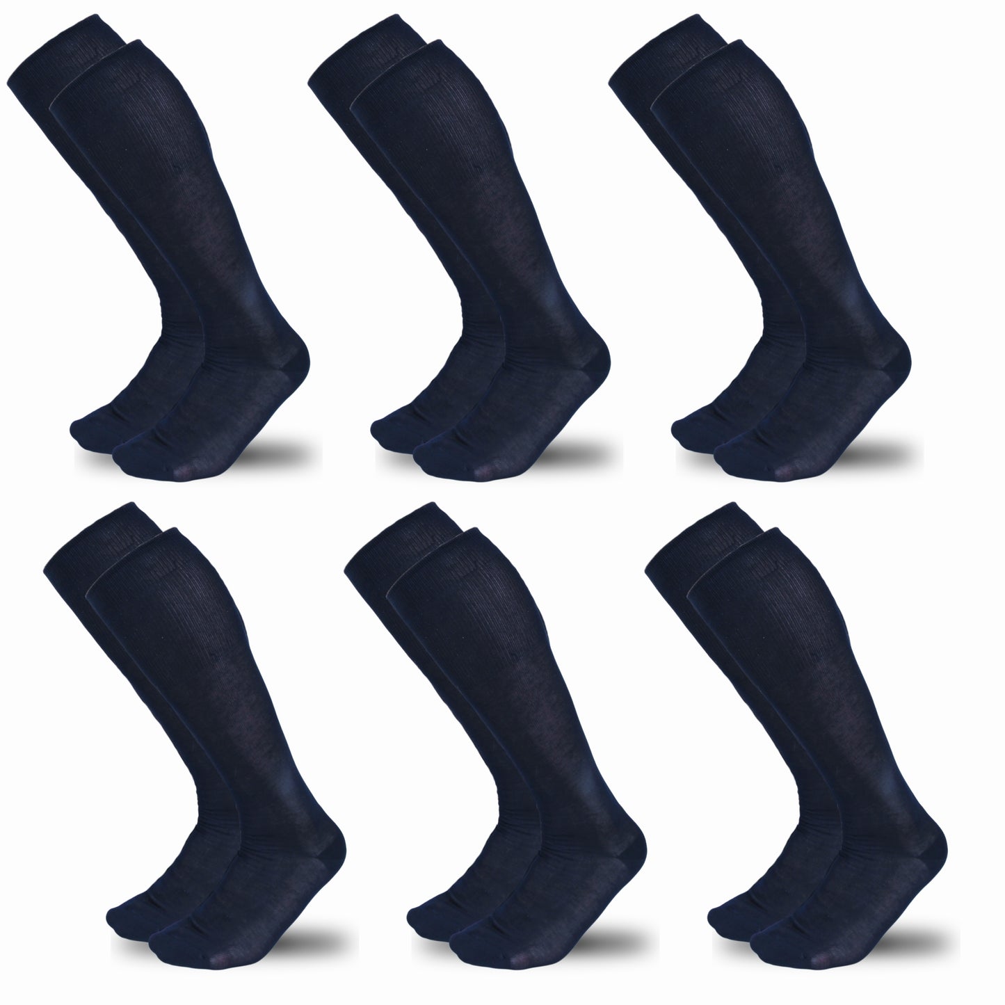 Calze Uomo Cotone Lunghe Liscio 6 Paia Calze Uomo Filo di Scozia Made in Italy Calzini Lunghi