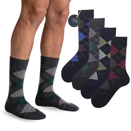 Calze Uomo Caldo Cotone corte calze uomo invernali Fantasia calze Moda Made in ROMBI
