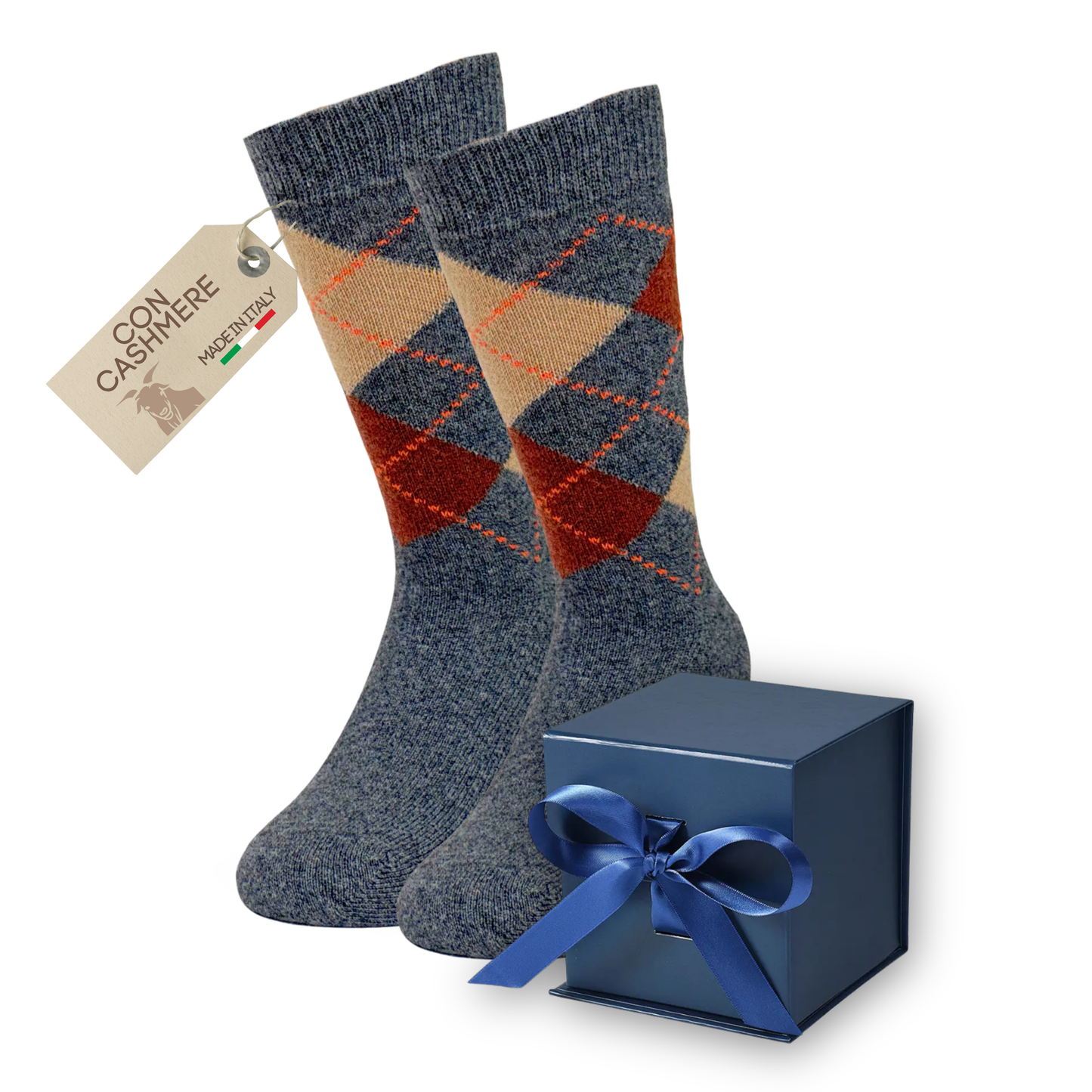Calze Cashmere Uomo Calzini Lana e Cachemire Termici Invernali Made in Italy Idea Regalo Natale GB_CASH_ASS2