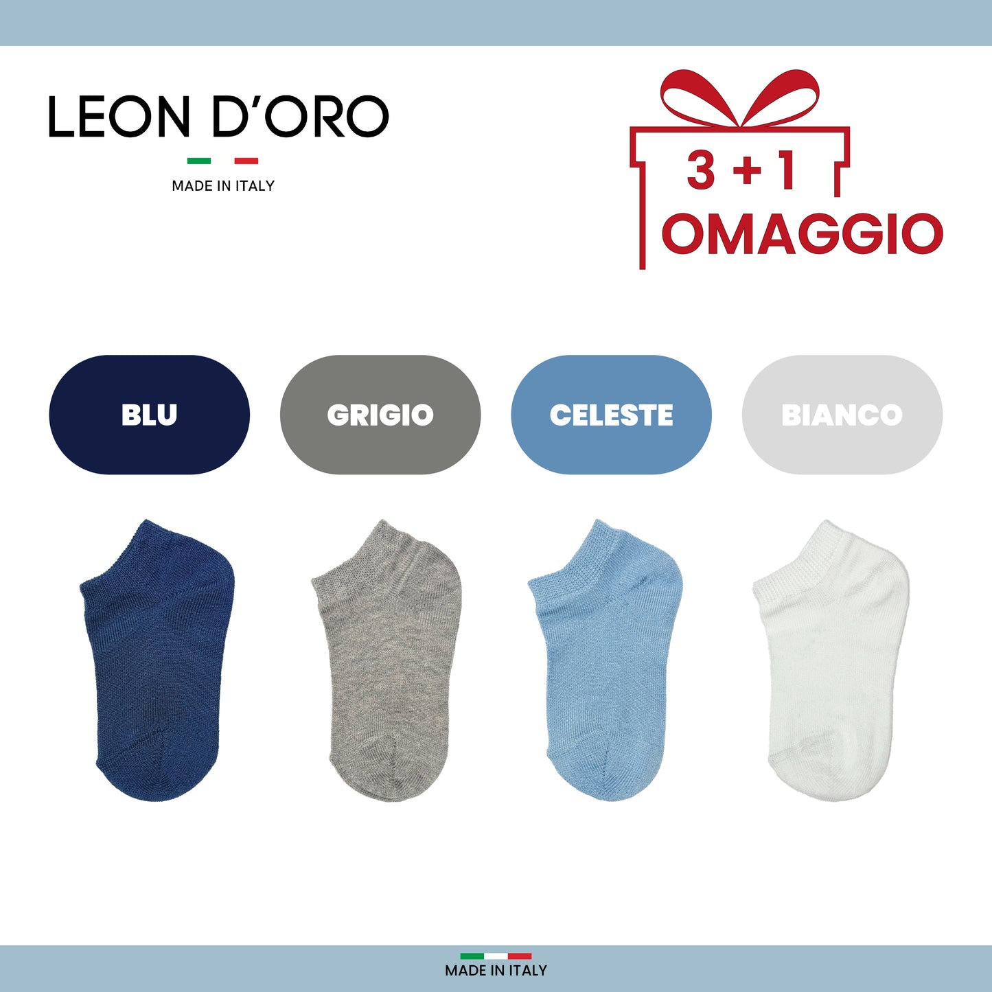 Calzini Corti Neonato Cotone 4 Paia Calze fantasmini leggeri filo di scozia 6 12 18 mesi Made in Italy  TINTA UNITA