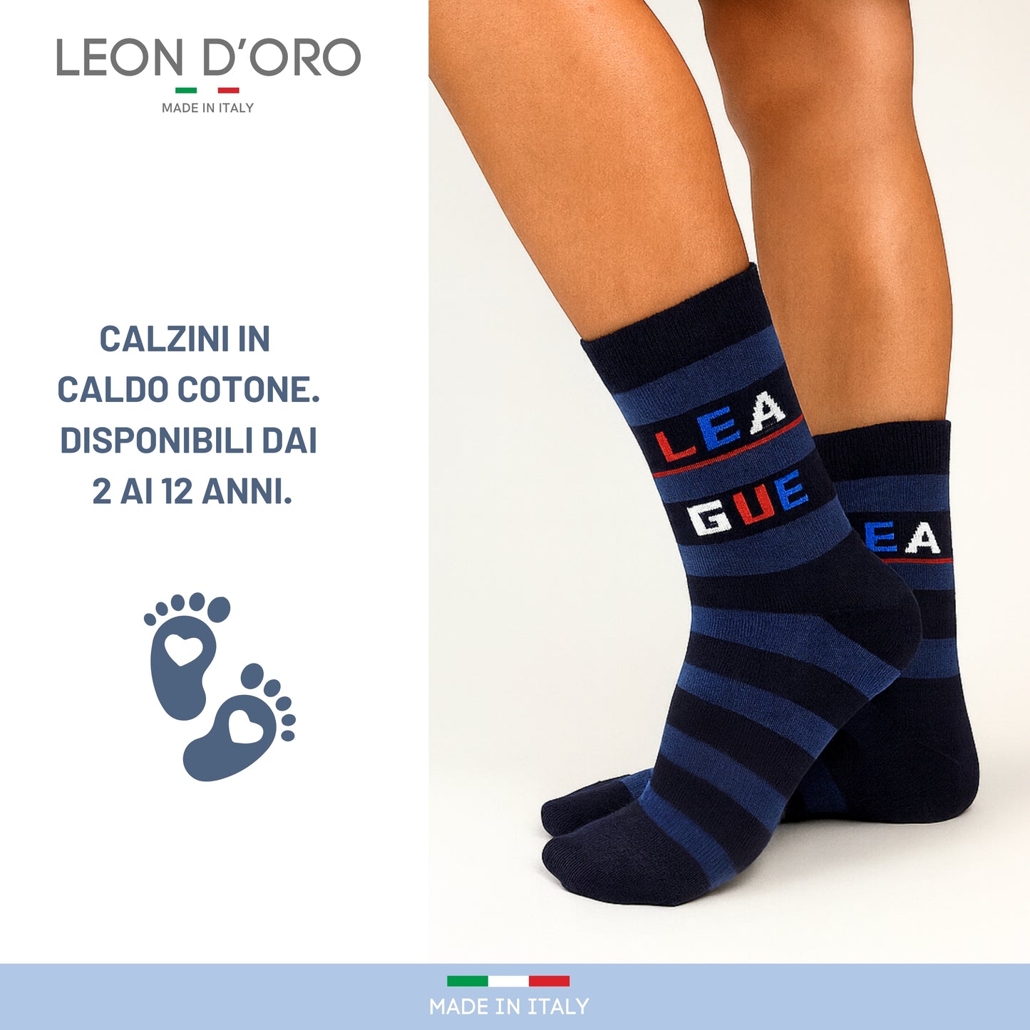 Calzini Bambino Caldo Cotone 4 Paia Calze Bimbo Fantasia Calze Bambino invernali Made in Italy ASS1