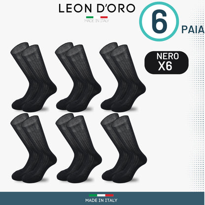 Calze Uomo Cotone Corte Costa 6 Paia Calze Uomo Filo di Scozia Made in Italy Calzini Corti