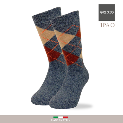 Calze Cashmere Uomo Calzini Lana e Cachemire Termici Invernali Made in Italy Idea Regalo Natale GB_CASH_ASS2