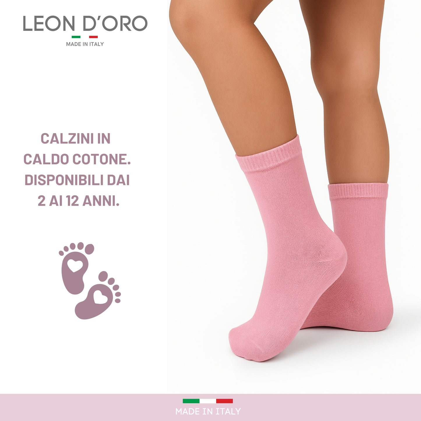 Calze Bambina in Cotone, Calzini Ragazza per Scuola Tempo Libero in caldo cotone 6 Paia ASSF2