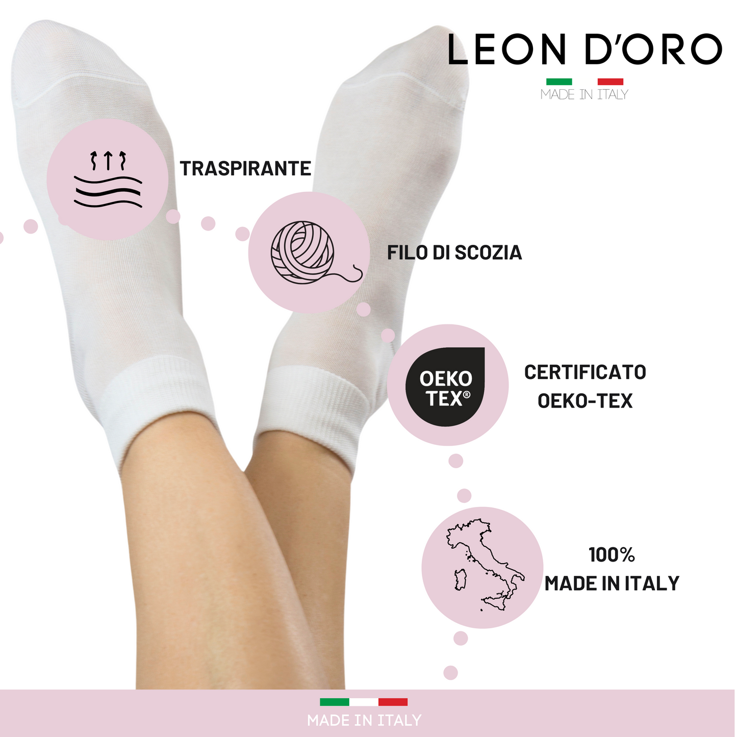 Calzini Donna Sanitari Cotone filo di Scozia Calzini senza elastico Calze per Diabetici 6 paia