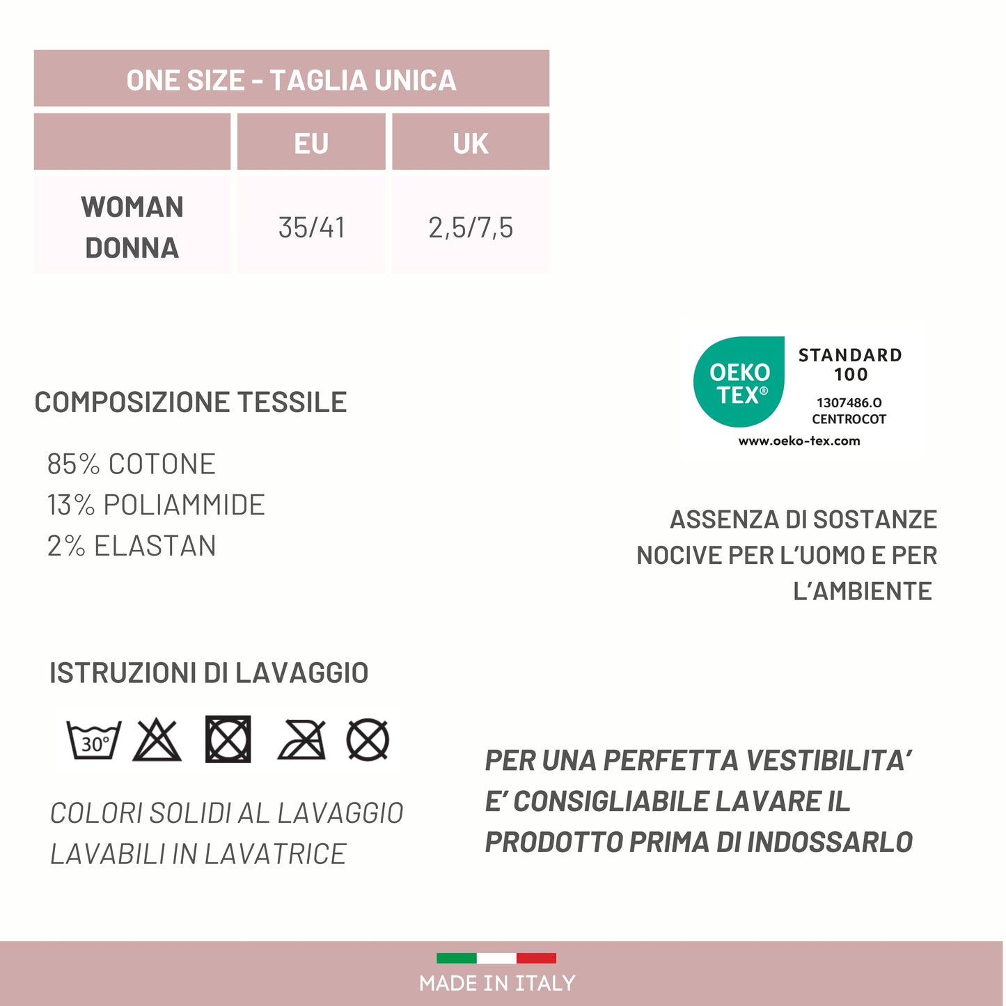 Calzini Costina Donna Cotone Leggero 3 Paia Calze Donna Filo di scozia Made in Italy NERO