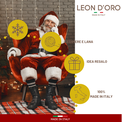Calze Cashmere Uomo Calzini Lana e Cachemire Termici Invernali Made in Italy Idea Regalo Natale GB_CASH_ASS1