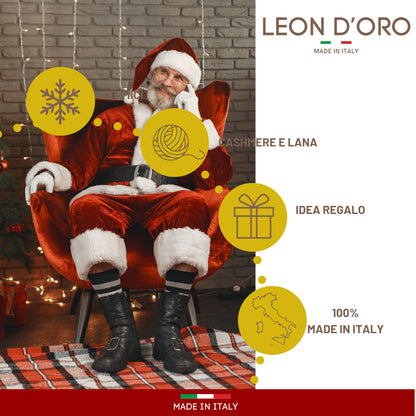 Calze Cashmere Uomo Calzini Lana e Cachemire Termici Invernali Made in Italy Idea Regalo Natale GB_CASH_ASS1
