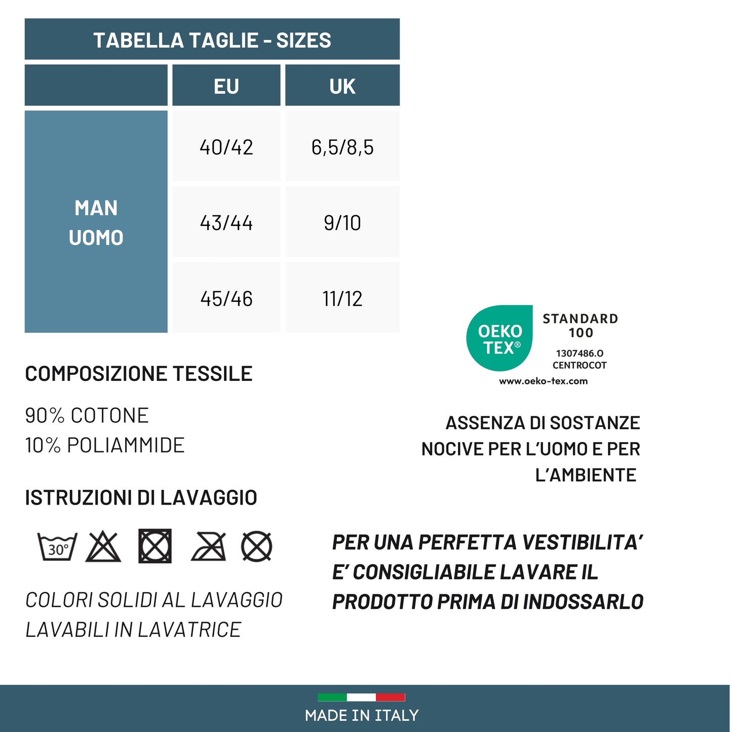 Calze Uomo Diabetici cotone filo di scozia Super Leggere CALZE SANITARIE Calze a costina SENZA ELASTICO 6 PAIA CALZE MADE IN ITALY