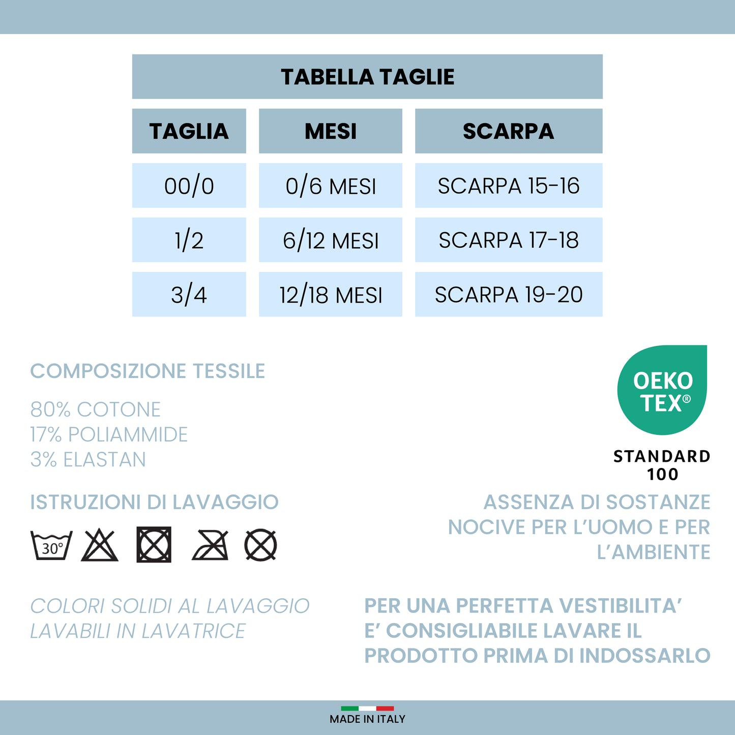 Calzini Corti Neonato Cotone 4 Paia Calze fantasmini leggeri filo di scozia 6 12 18 mesi Made in Italy  ASS1