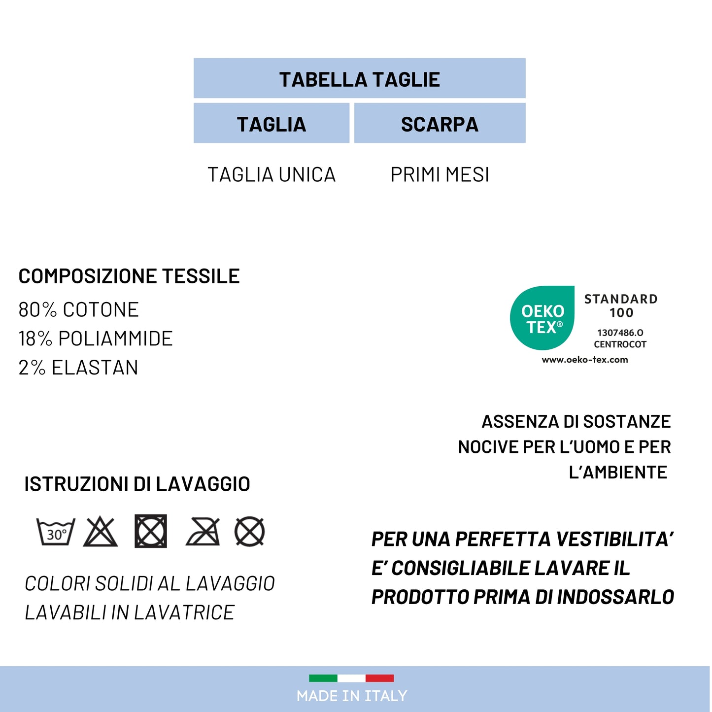 Calze Neonato 3 PAIA Calzino Regalo Scarpine Babbucce bambini Primi Mesi Taglia Unica Made in Italy ASS1M