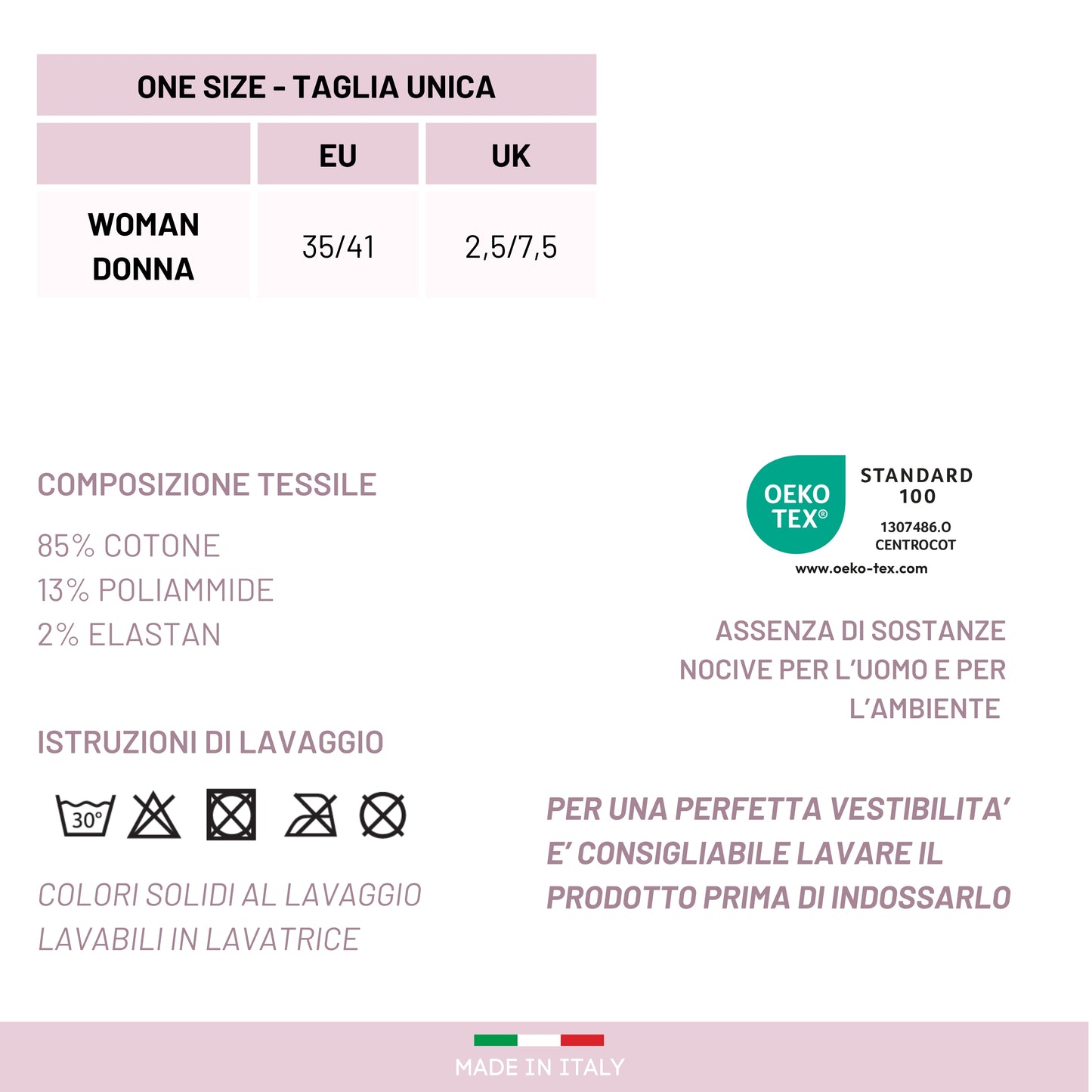 Calzini Donna senza elastico, Calze Donna Caldo Cotone 3/6 Paia Calzino Corto Moda Made in Italy NERO