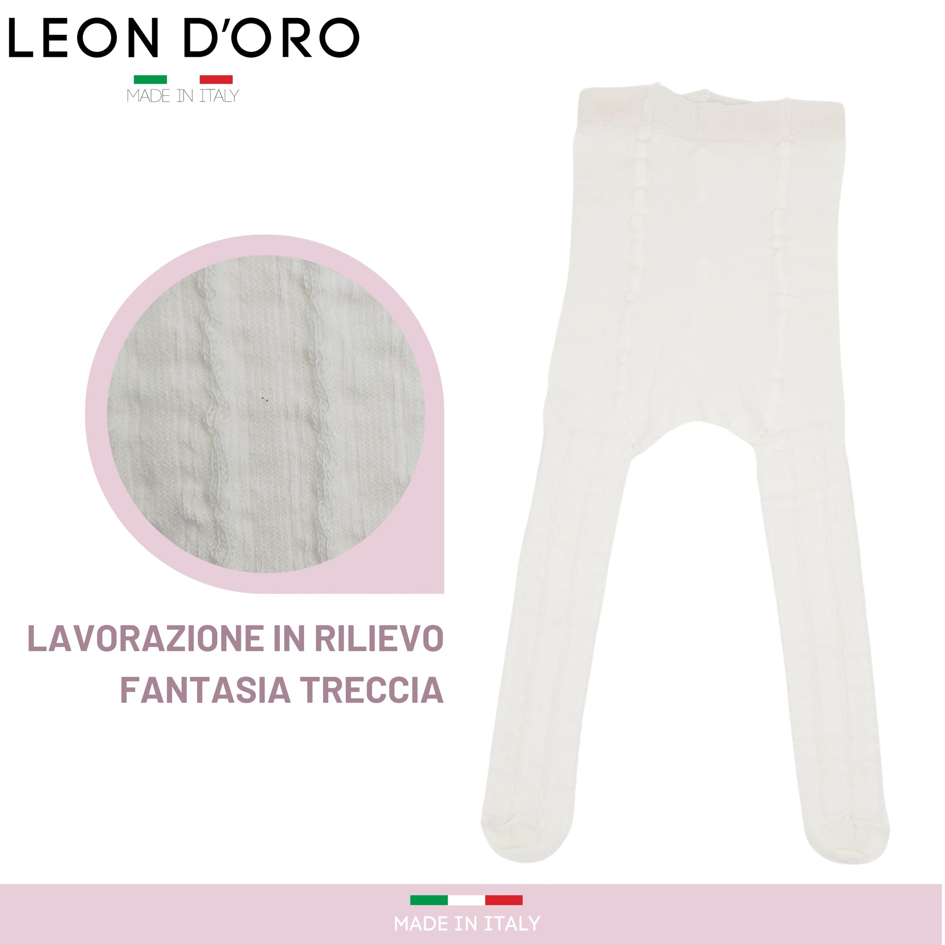 Collant Per Bambini - Set Di 3 In Cotone, Taglie 62-146, Made In EU, Morbidi E Lavabili - Foto 4