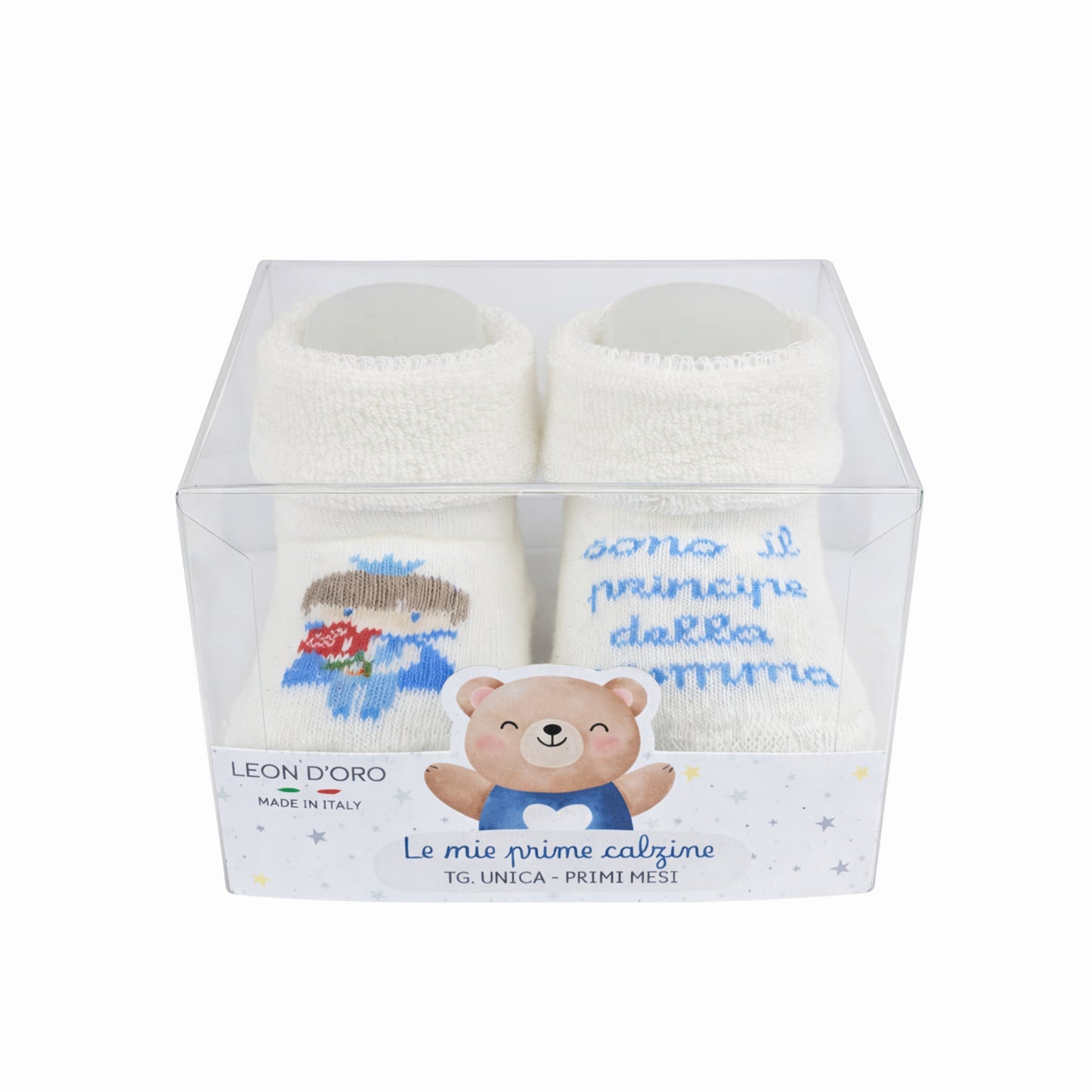 Calze Neonato Calzino Regalo Baby Shower Scarpine Babbucce bambini Primi Mesi Taglia Unica Made in Italy M-ASS2