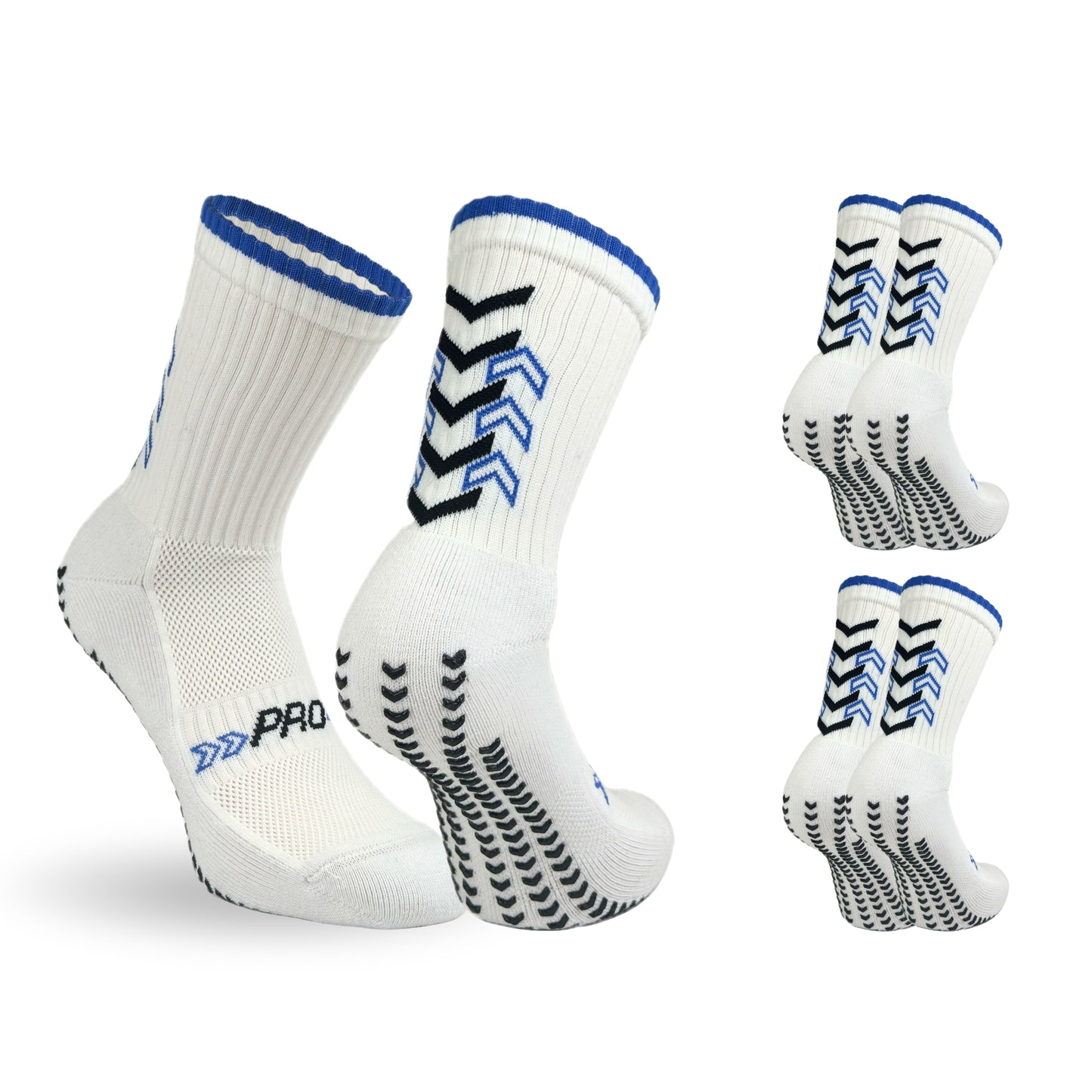 Calze da Calcio Antiscivolo Uomo in Cotone Calzini Sportivi Donna Grip Traspiranti Made in Italy per Calcio Calcetto e Running ASS2