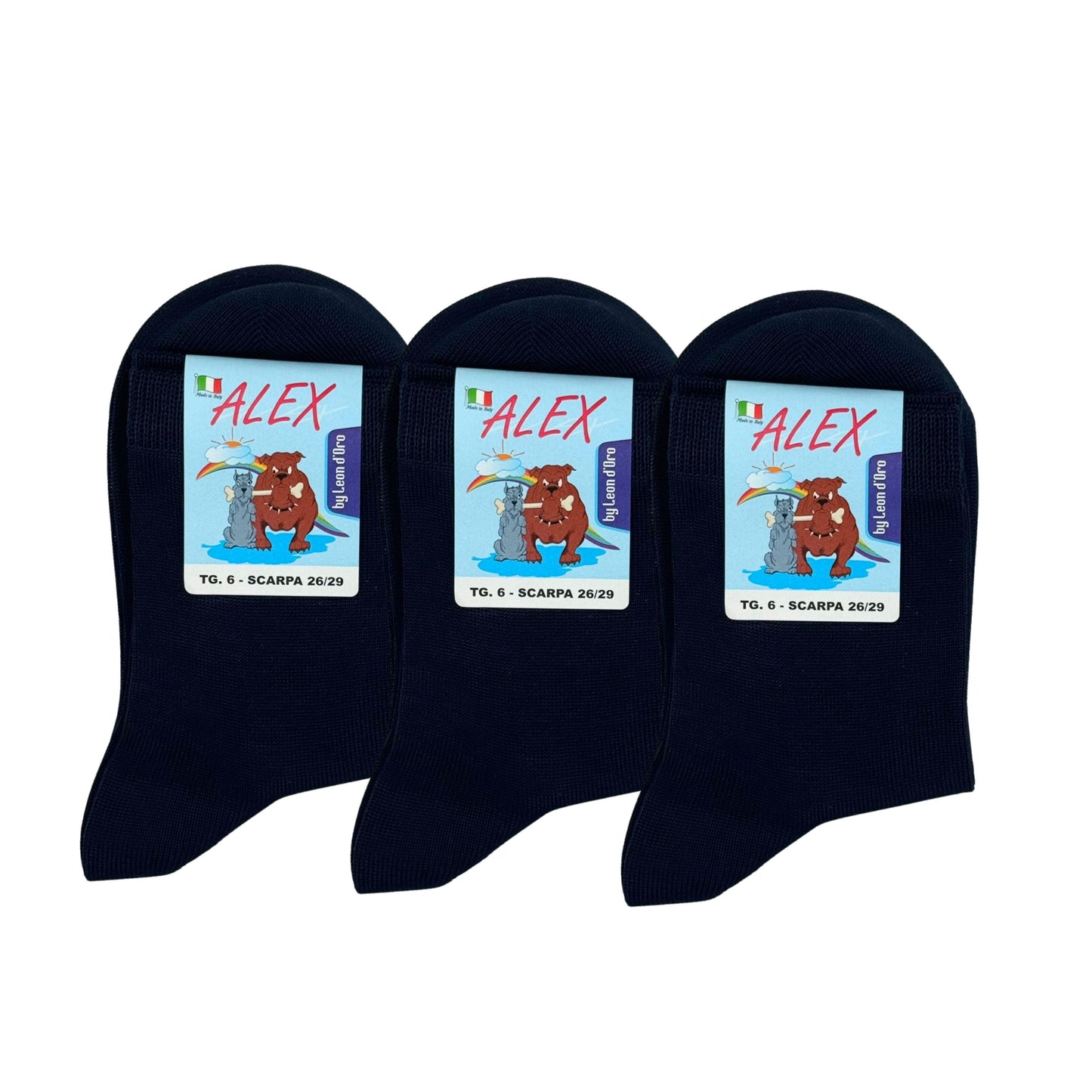 Calzino Bambino COTONE LEGGERO FILO DI SCOZIA Corto 3 Paia Calzini Bambino Calze Bimbo Made in Italy