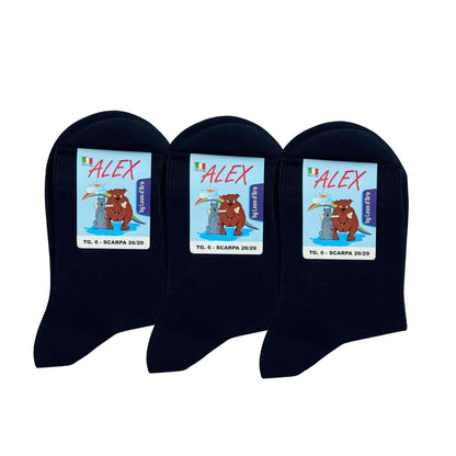 Calzino Bambino COTONE LEGGERO FILO DI SCOZIA Corto 3 Paia Calzini Bambino Calze Bimbo Made in Italy