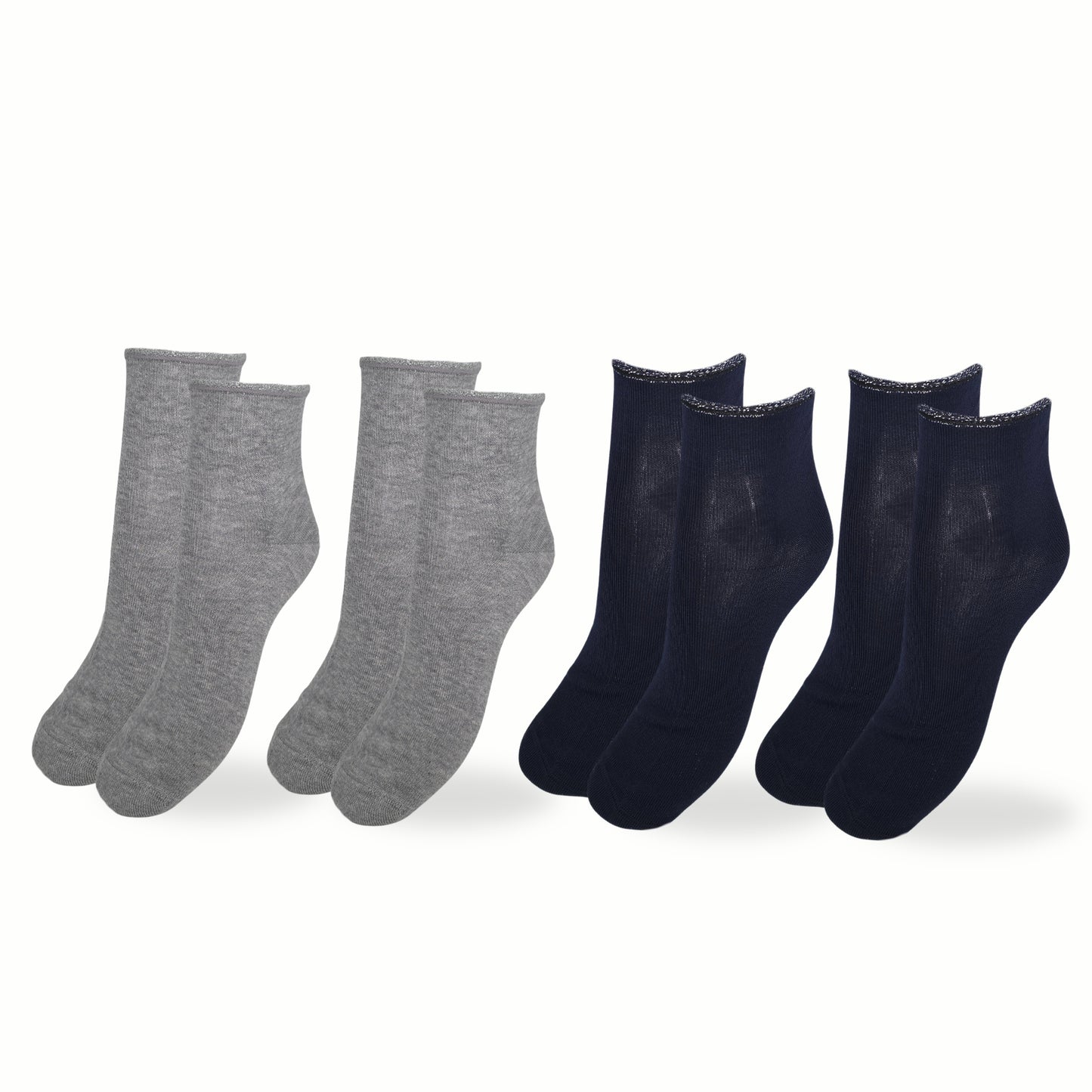 Calzini Donna Cotone Leggero 4 Paia di cui 1 in Omaggio Calze Donna Filo di scozia Made in Italy ASS2