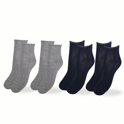Calzini Donna Cotone Leggero 4 Paia di cui 1 in Omaggio Calze Donna Filo di scozia Made in Italy ASS2