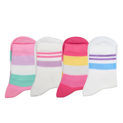 Calzini Bambina COTONE LEGGERO FILO DI SCOZIA 4 Paia Calze leggere e traspiranti Made in Italy ASS2
