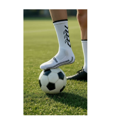 Calze da Calcio Antiscivolo Uomo in Cotone Calzini Sportivi Donna Grip Traspiranti Made in Italy per Calcio Calcetto e Running ASS2
