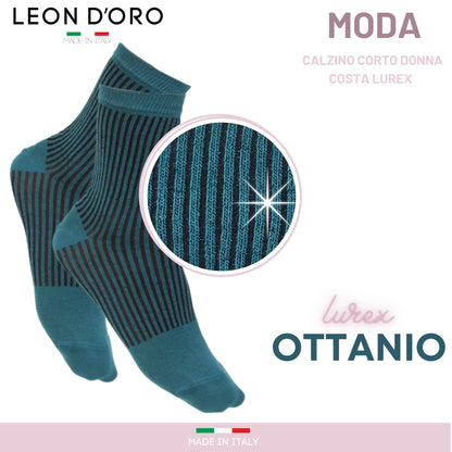 Calzini Donna Caldo Cotone 3 paia, Calzino Donna Corto, Calzini Donna senza elastico Moda Made in Italy ASS ROYAL